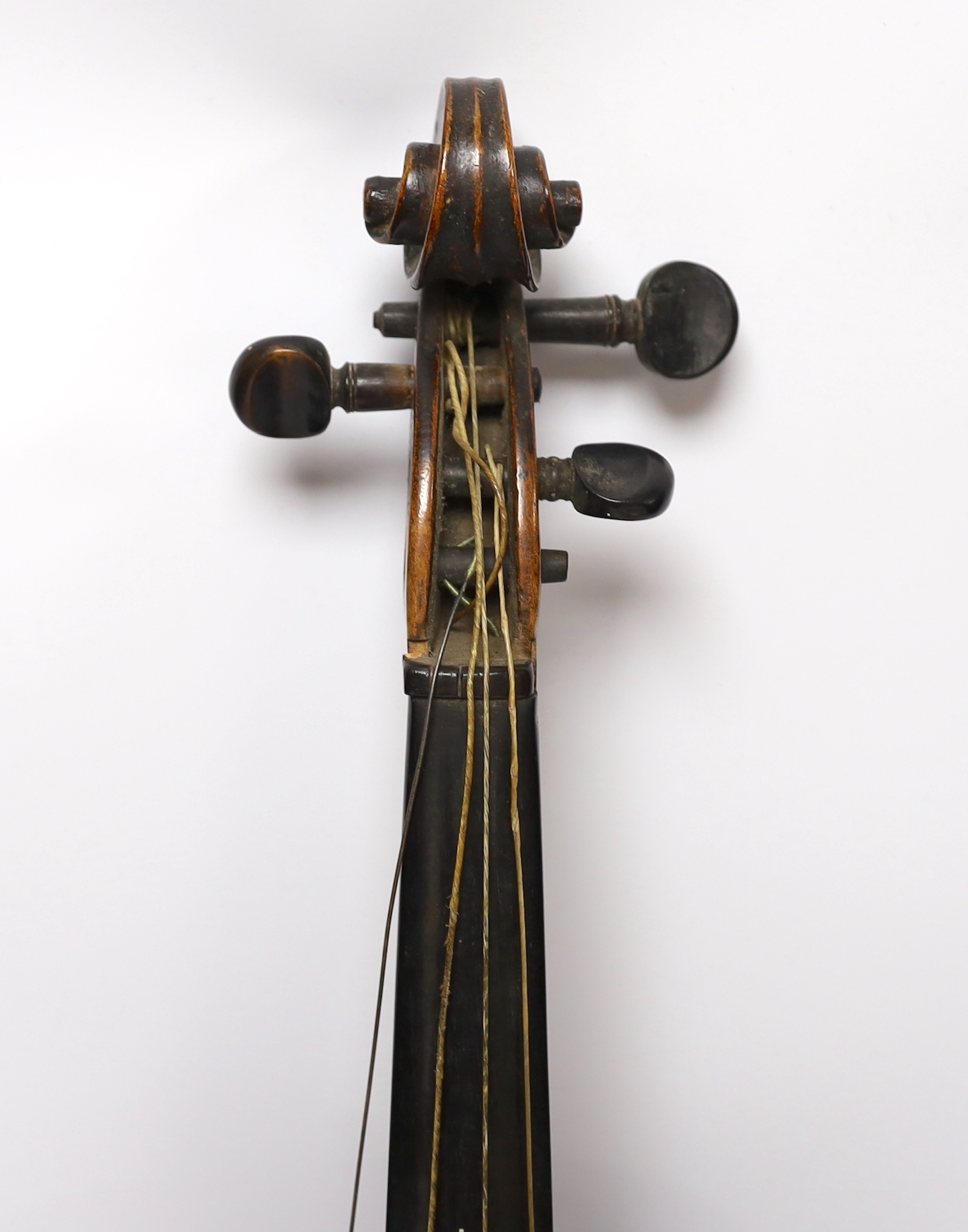 A 19th century German Stradivarius style violin, labelled ATS